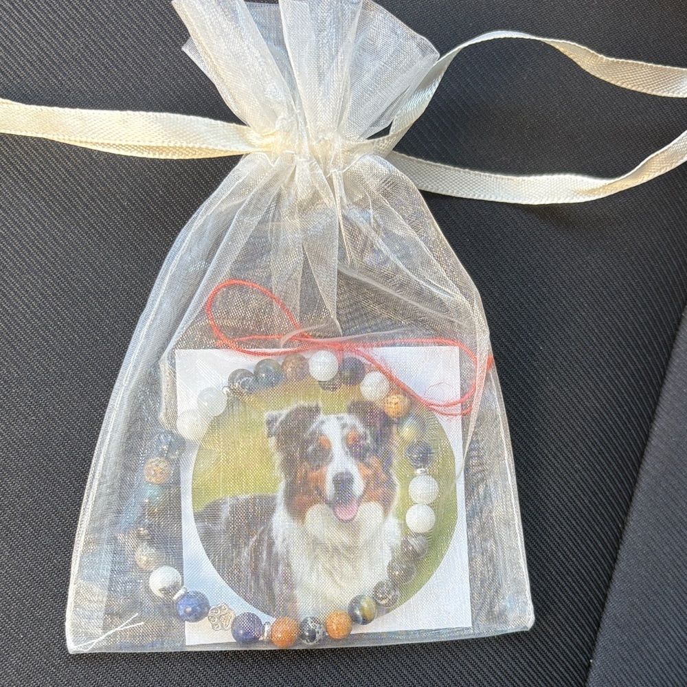 Elegant Beaded Dog Lover's Bracelet
